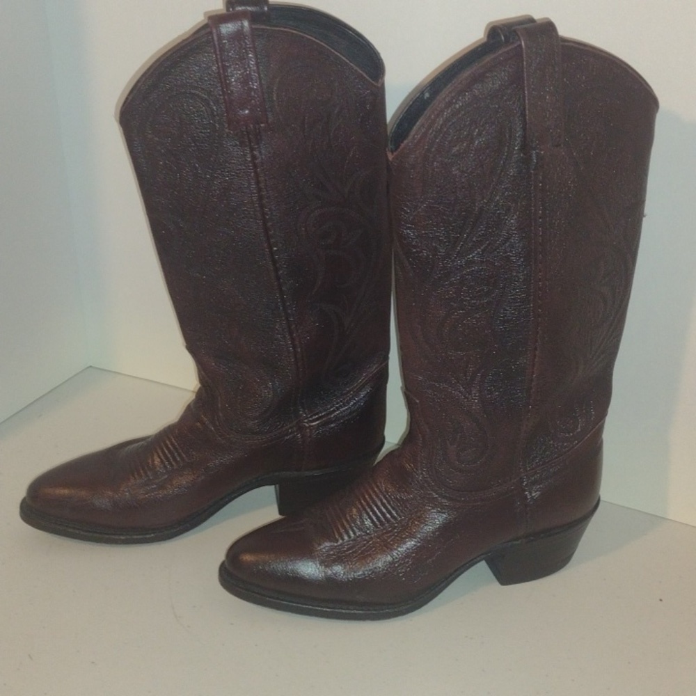 Dan post cowboy boots size 6 vintage style - Picture 2 of 12